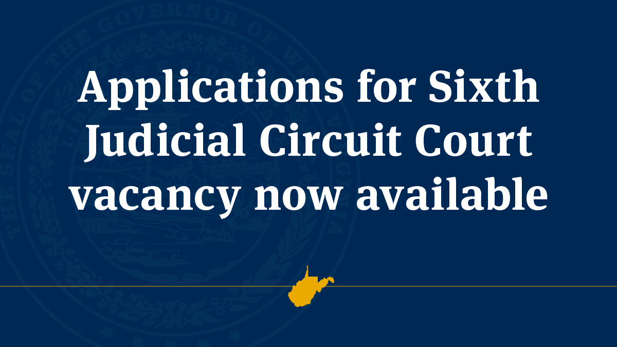 Applications for Sixth Judicial Circuit Court vacancy now available